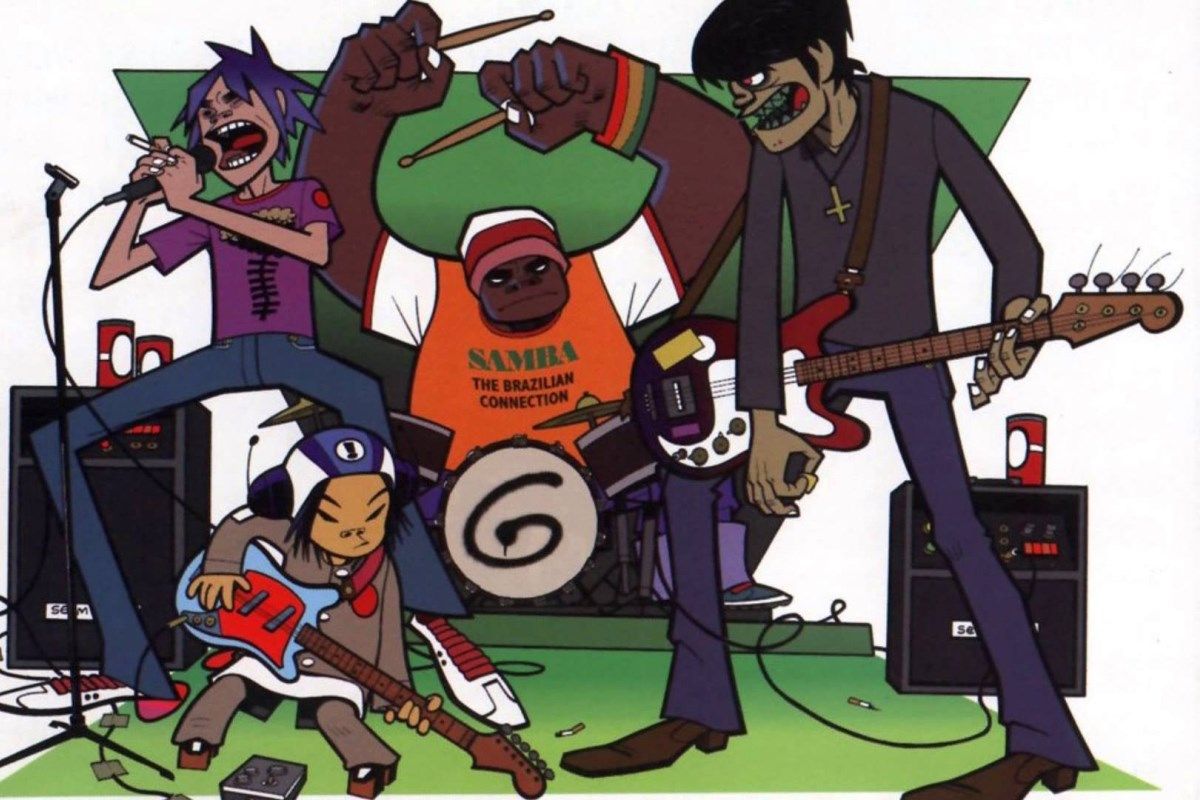 Горилаз песни. Группа Gorillaz. Гориллаз 2005. Группа гориллаз арт. Гориллаз 2001.