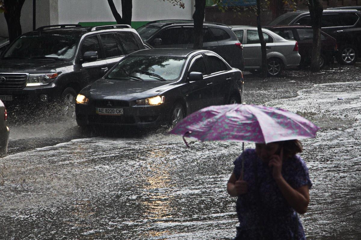 Поваленные ветки и парализованное движение: Днепр накрыла непогода 1