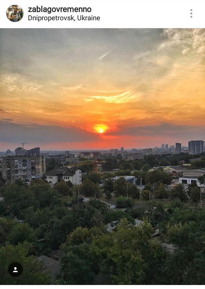 ТОП самых красивых фотографий Днепра из Instagram 10