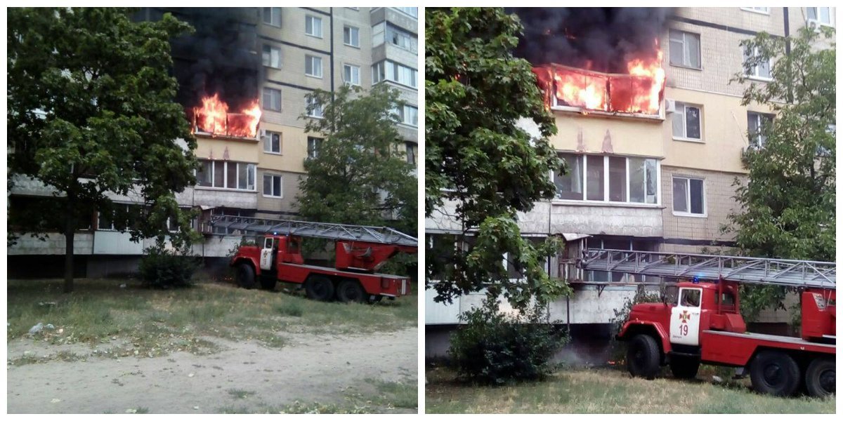 На проспекте Героев из-за окурка загорелись четыре балкона 1