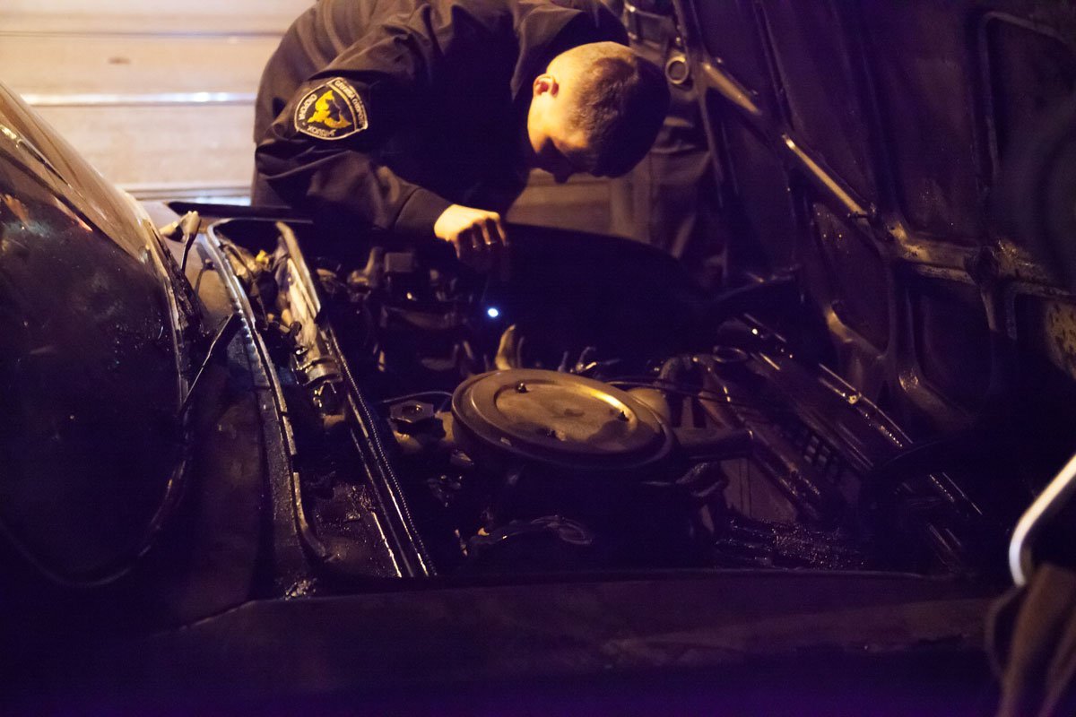 На Чернышевского на ходу загорелся ВАЗ 3