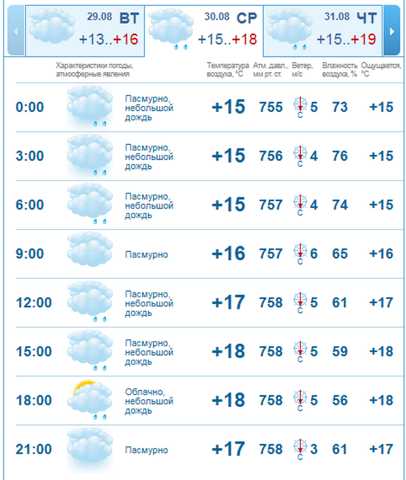 Погода на 30 августа: в Днепре будет дождливо и пасмурно 2