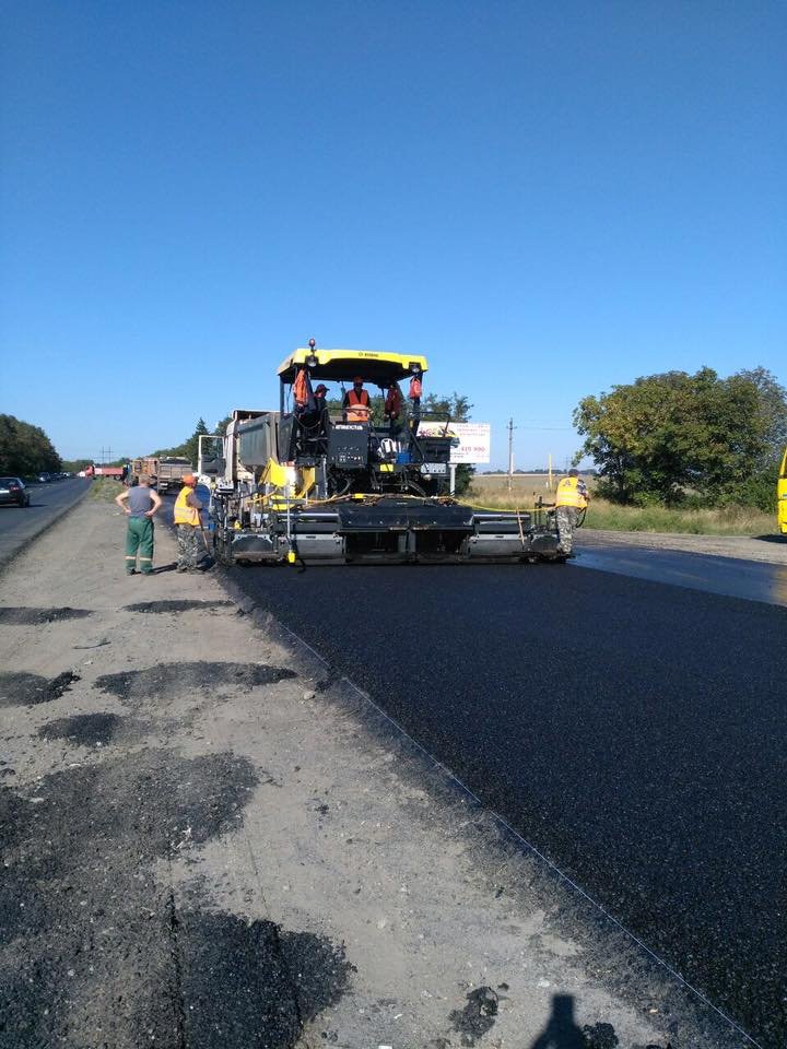 Как проходит ремонт трассы Днепр - Запорожье 1