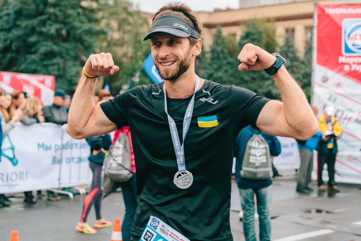 Спорт под дождем: как Днепр бежал Dnipro ATB Marathon 11