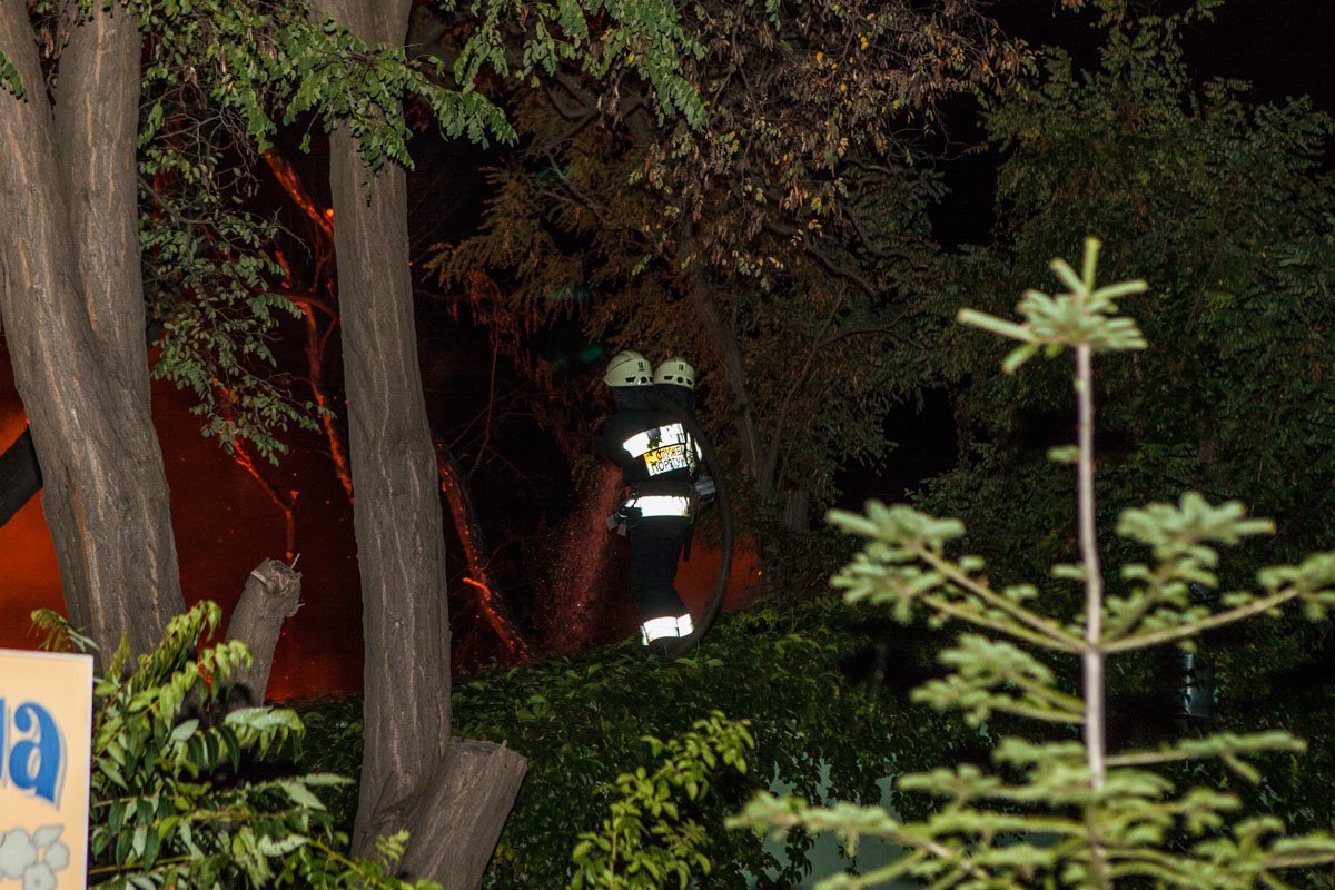 В Подгородном сгорело кафе "Корчма" 2