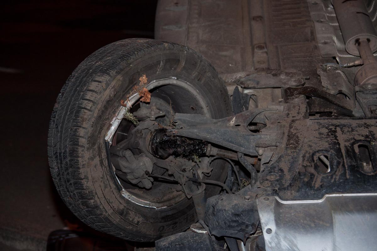 На Александра Поля перевернулся джип охранной службы 5