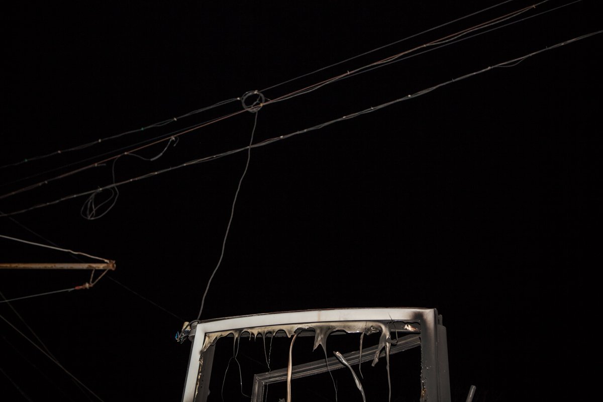 На Дмитрия Яворницкого горел рекламный щит: подробности 4