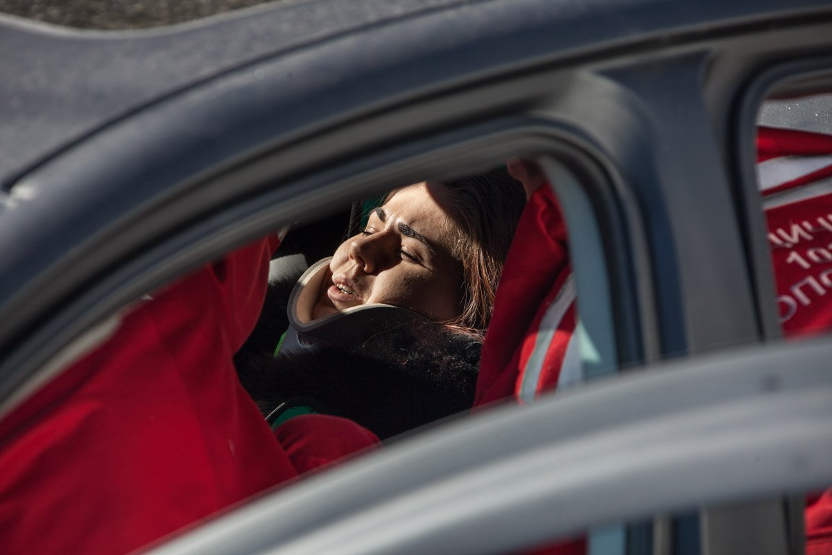 На Победе произошла авария с участием 7 машин: пострадала девушка 8