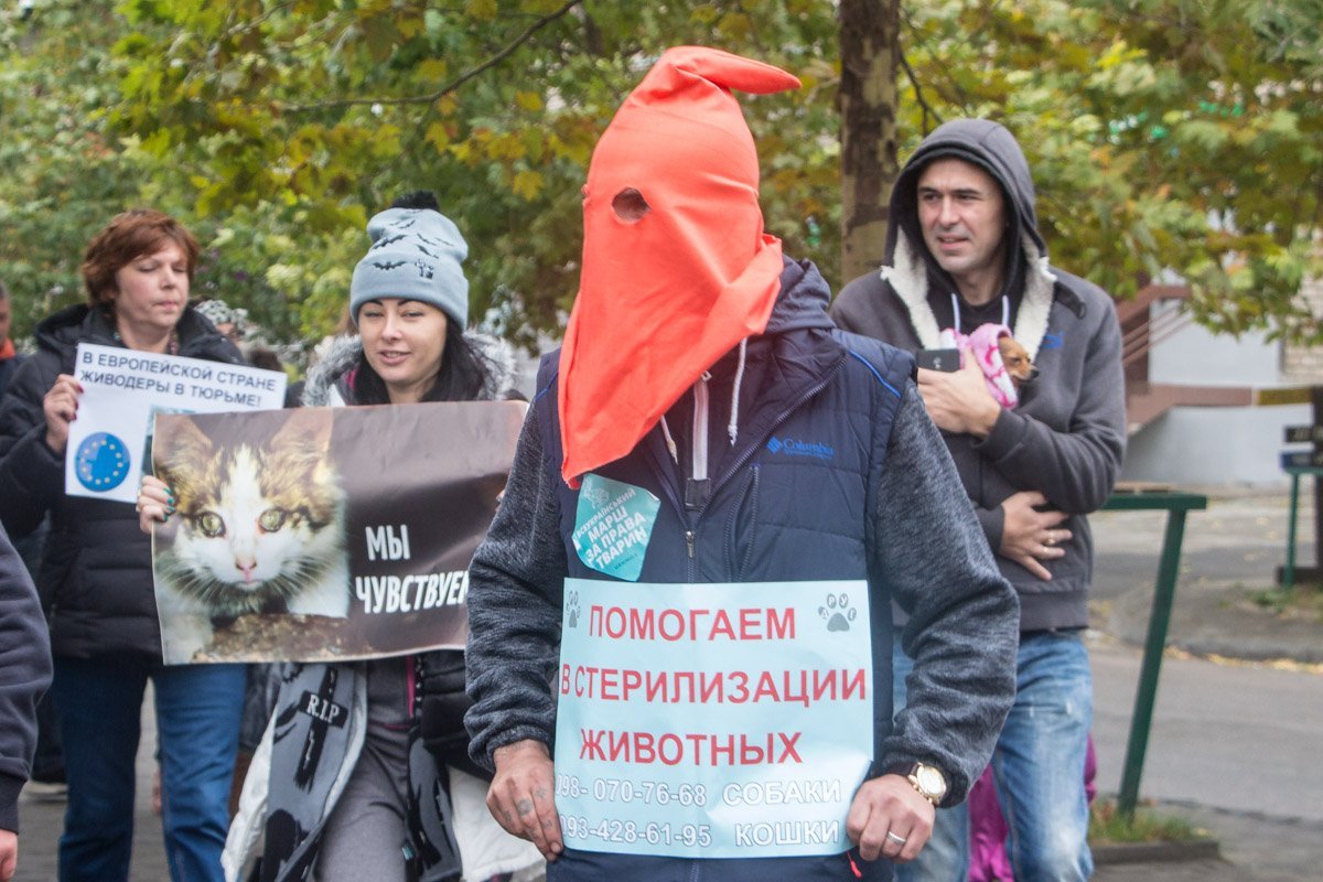 В центре Днепра горожане вышли на марш за права животных 15