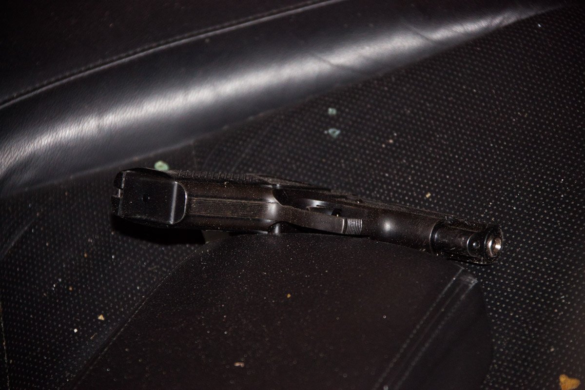 Погоня и ДТП на Запорожском шоссе: Honda вылетела с дороги 4