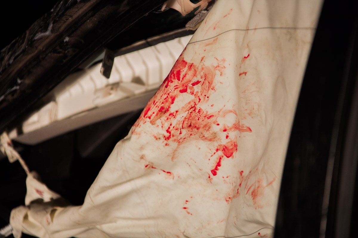 Погоня и ДТП на Запорожском шоссе: Honda вылетела с дороги 8