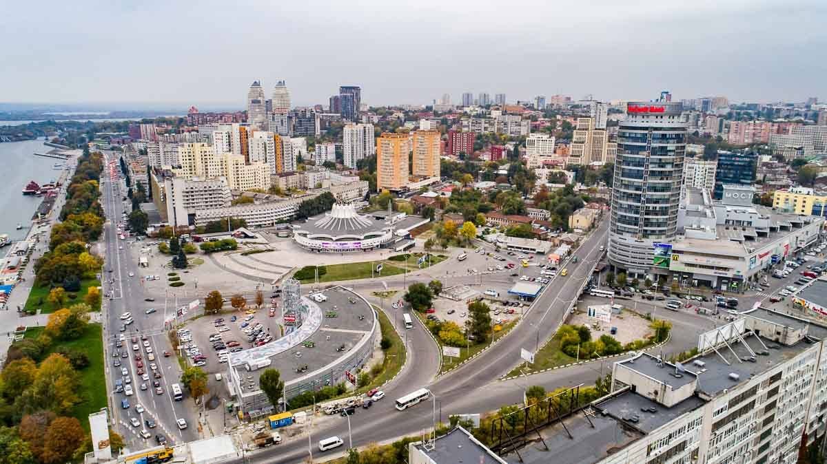 Днепр - наше время Было-стало: как выглядел Днепр без МОСТ-Сити 5