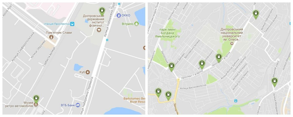 Карта сервиса «Plug Sharе»