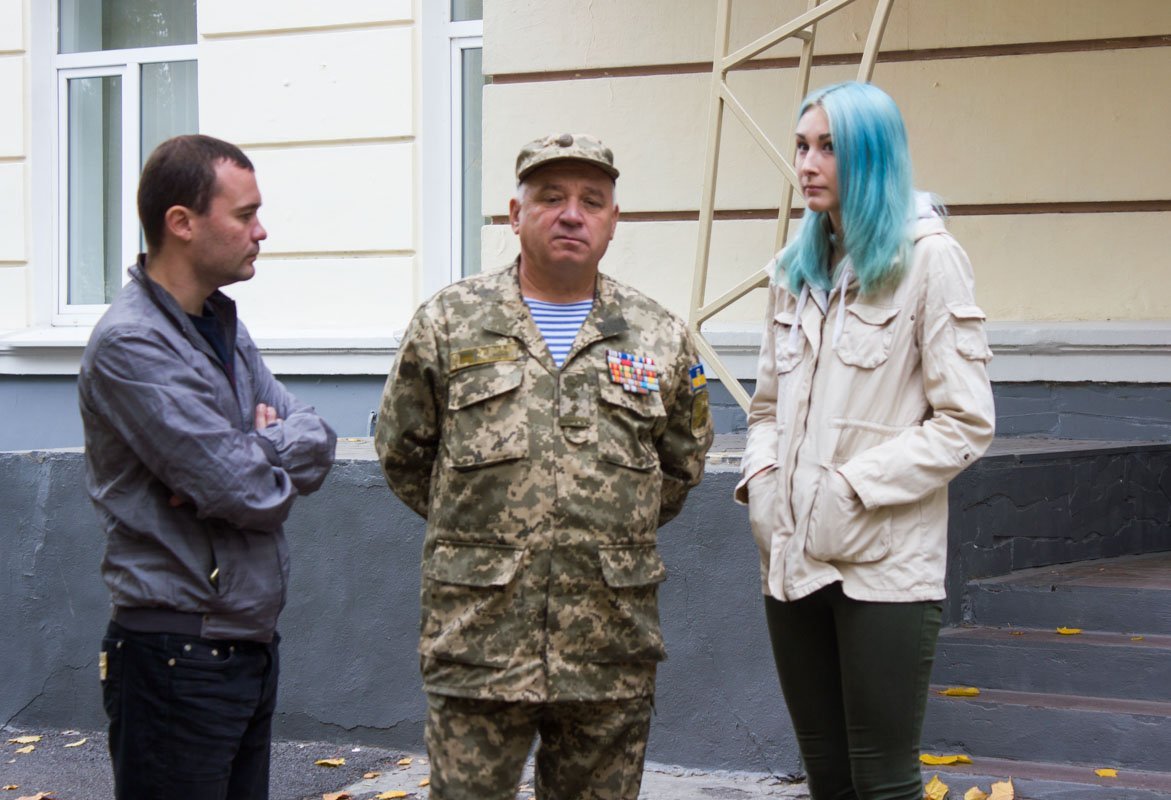 В школе Днепра полковник запаса преподает уроки патриотизма 1