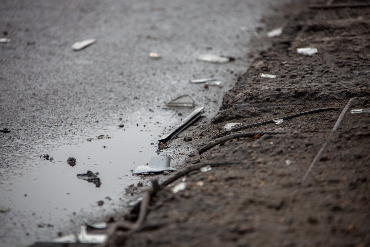 На Каруны столкнулись Daewoo и машрутка № 23 7