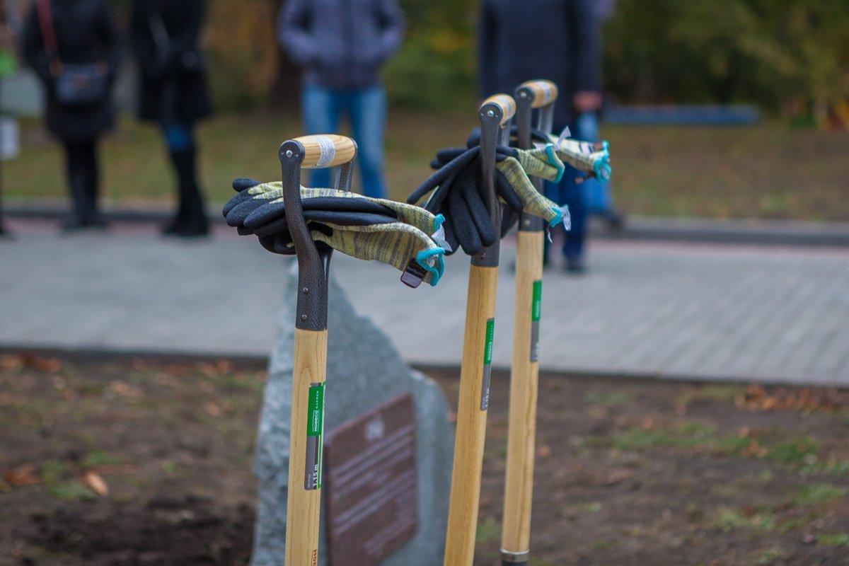 В Днепре Борис Филатов и посол Японии сажали сакуры 2