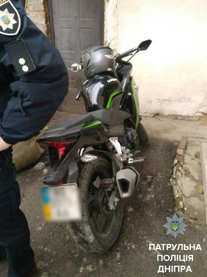 Мотоцикл находится в розыске с 19 августа