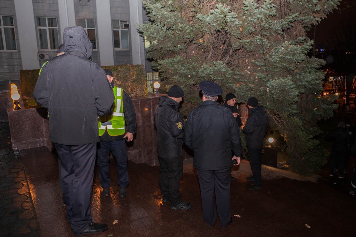 На акции было много правоохранителей