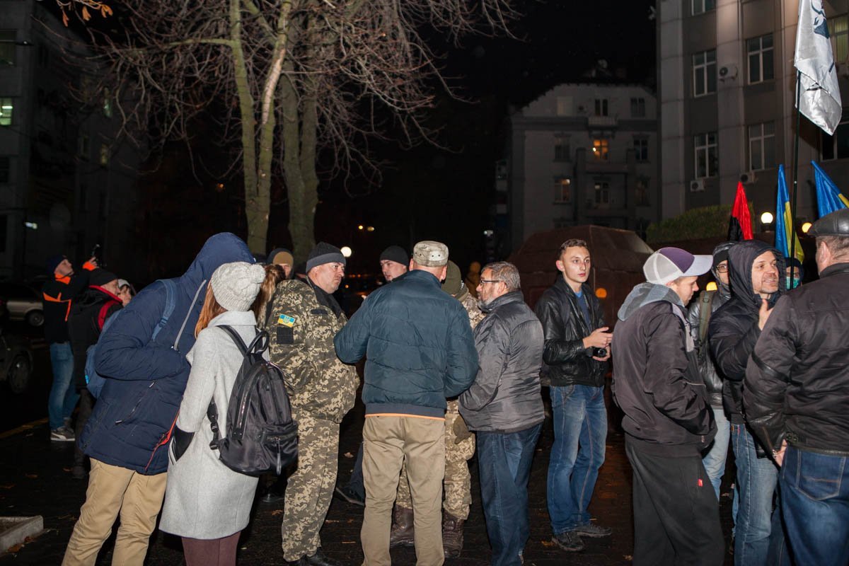 Митингующие собрались под управлением Нацполиции