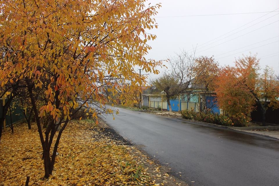 Новенькая улица в осенних красках Новенькая улица в осенних красках