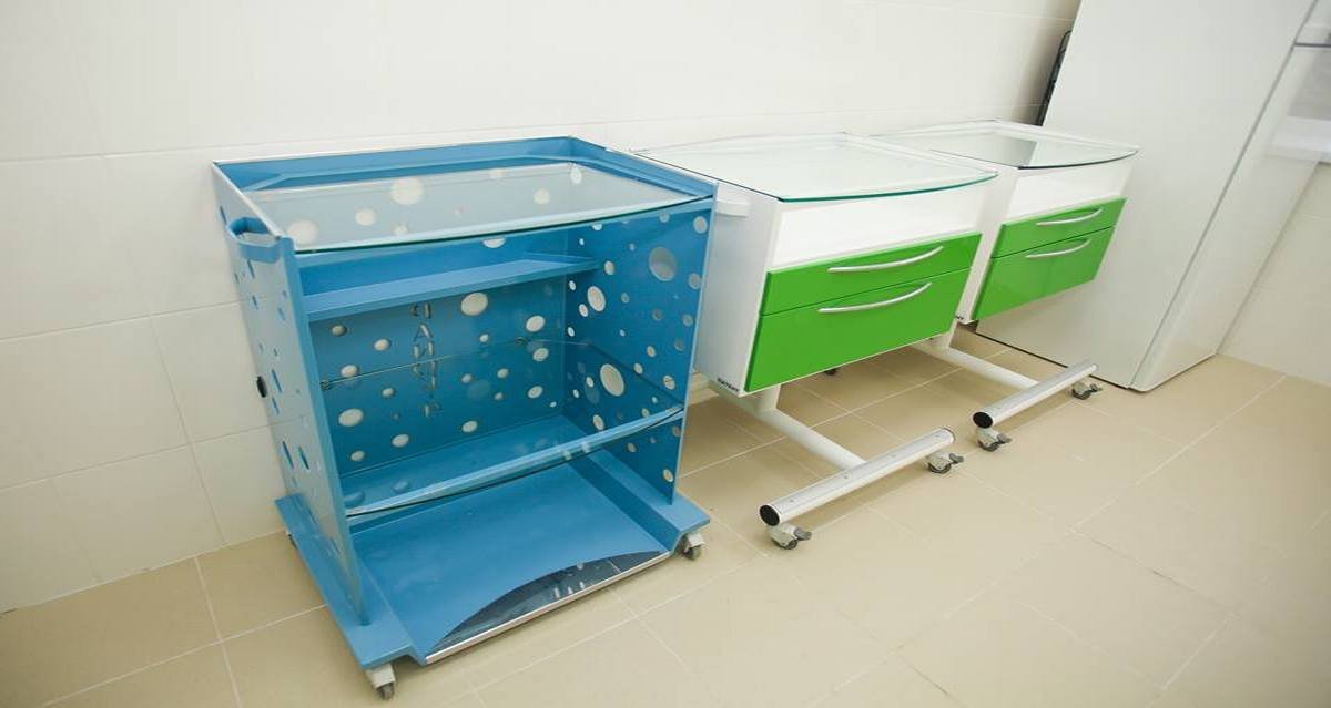 Медицинский инвентарь в педиатрическом кабинете