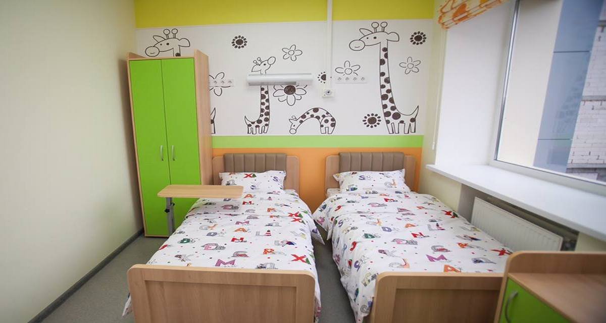 Такой антураж палаты будет способствовать выздоровлению юных пациентов