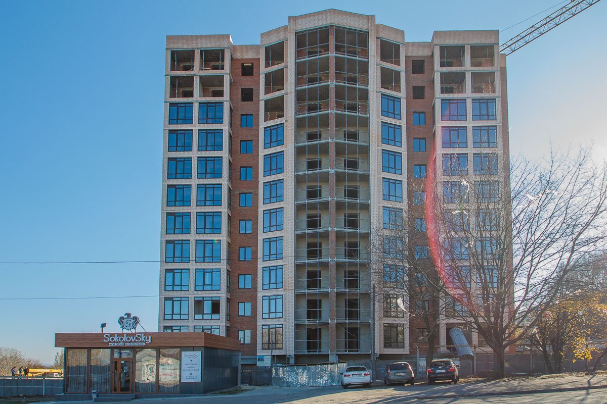 Одна из секций жилого комплекса почти готова