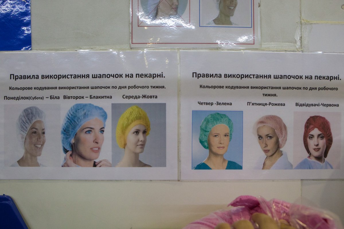 Шапочки разного цвета на каждый день недели