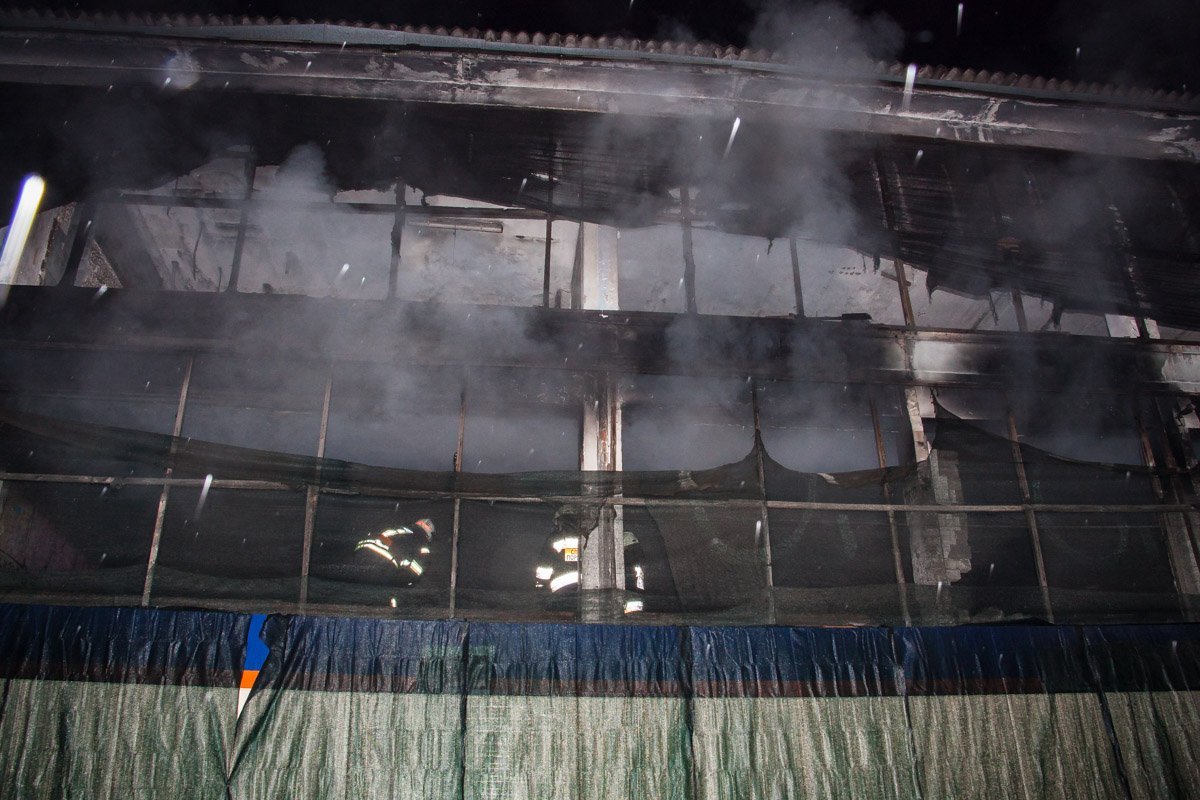 Пожар в здании бывшего Сильпо