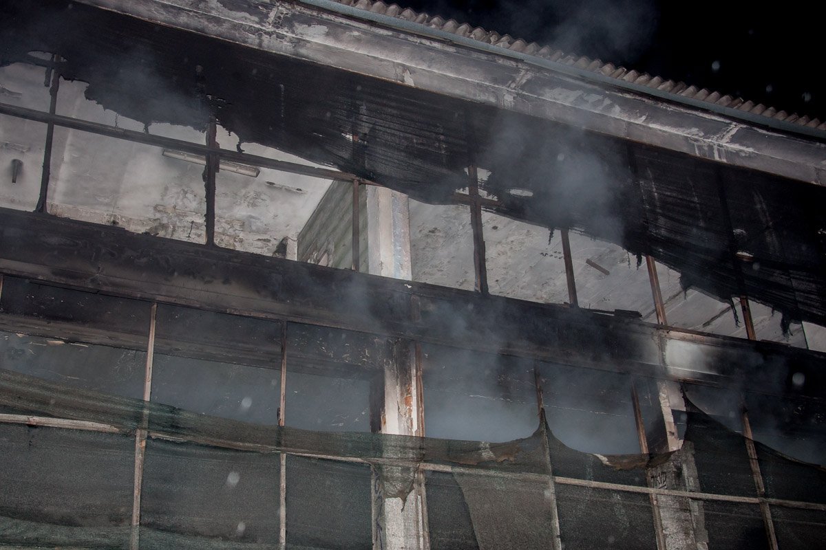 Горел только второй этаж