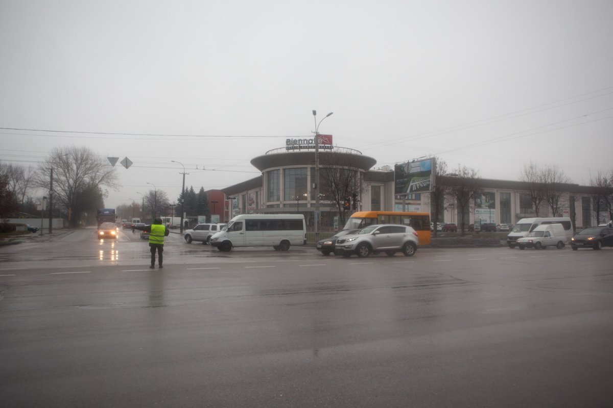 Перекресток Запорожского Шоссе и Космической