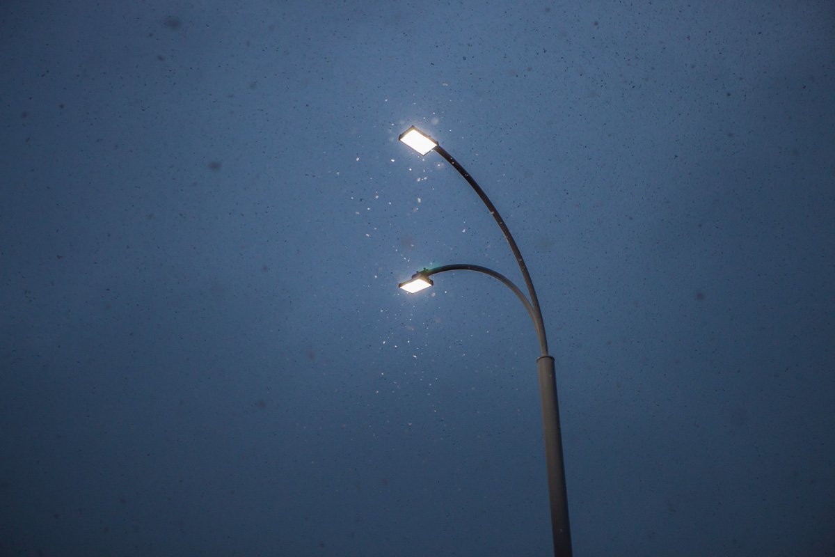 Зима прекрасна в свете фонарей Зима прекрасна в свете фонарей