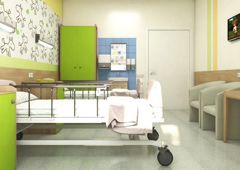 Палаты будут отличаться только цветами Палаты будут отличаться только цветами