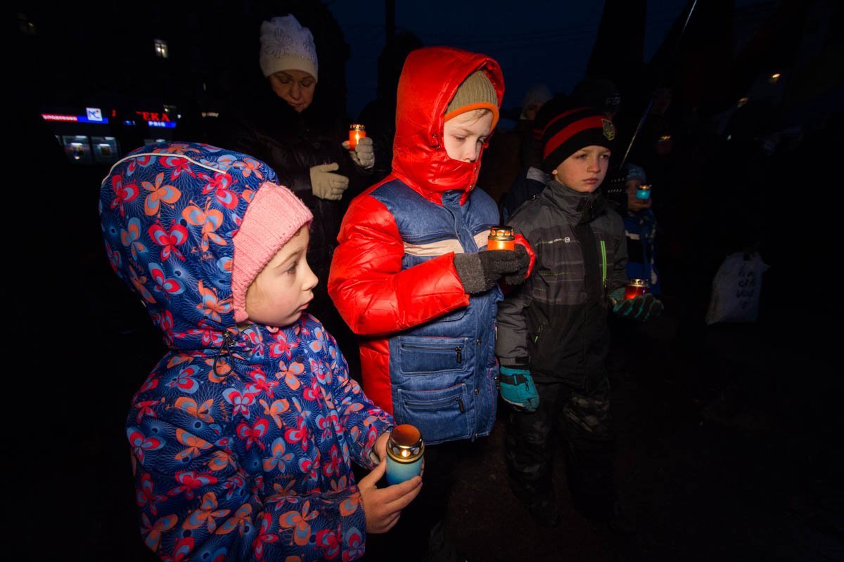 Многие пришли с детьми