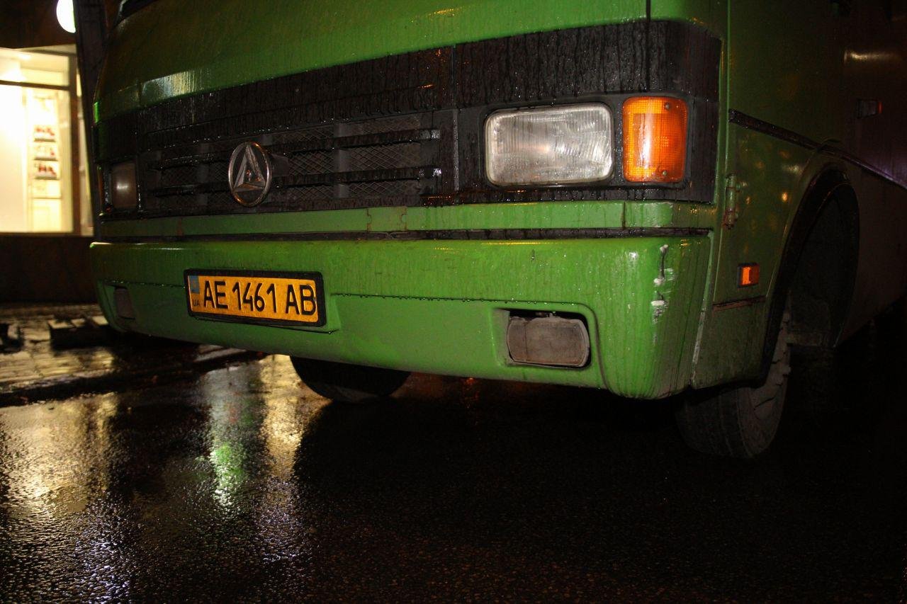 У маршрутки только царапины