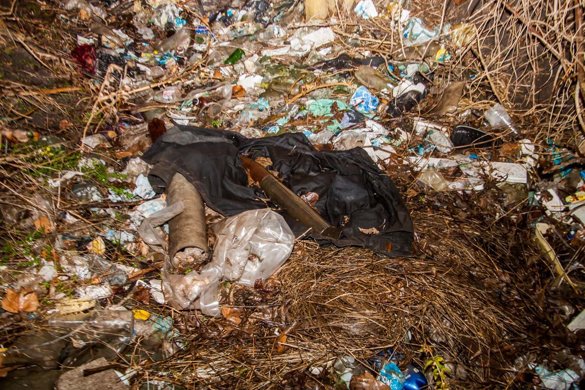  Рядом лежали пакеты, бутылки и остальной мусор