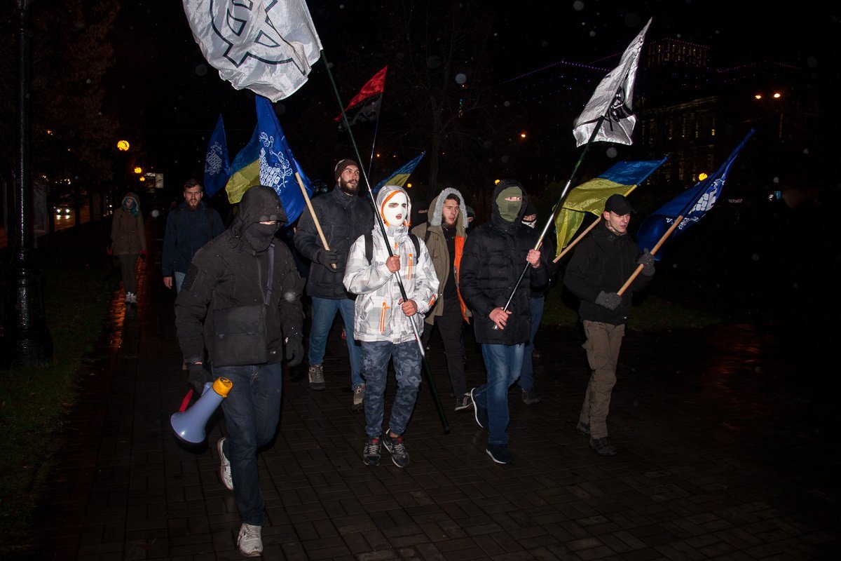 Даже непогода не помешала проведению марша