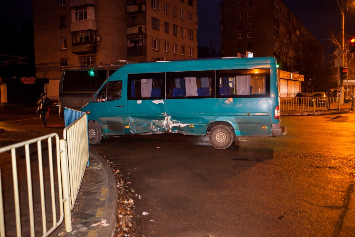 Маршрутка ехала без пассажиров