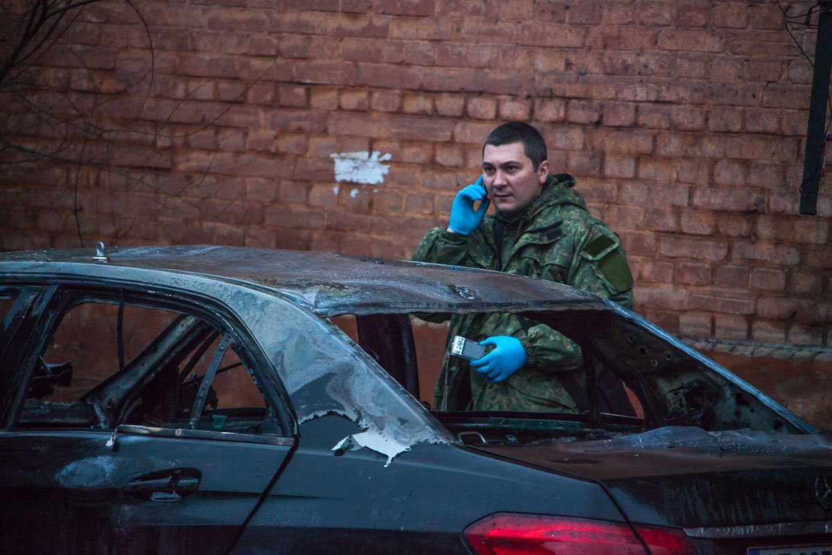 Машина сгорела почти полностью