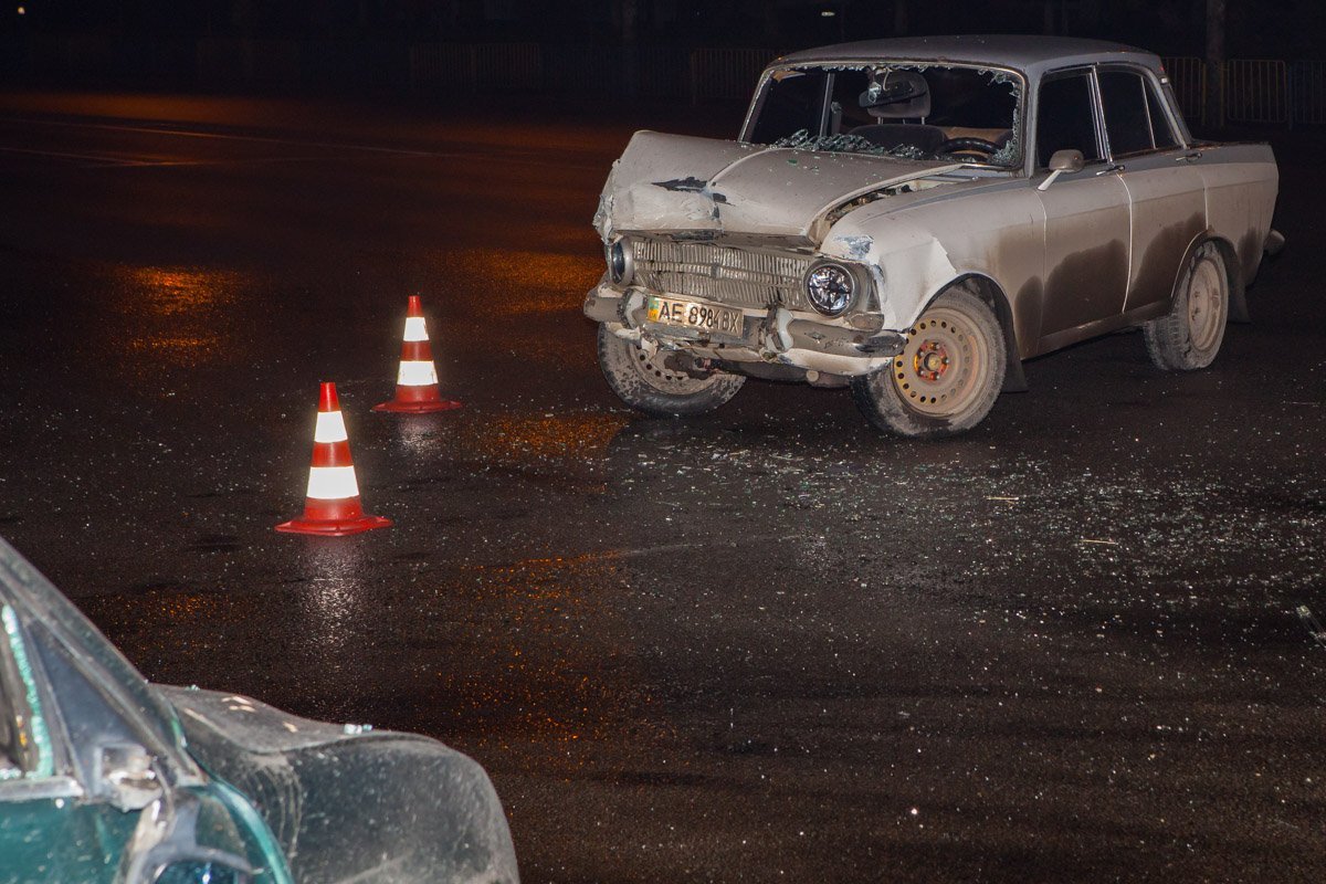 Место ДТП на Слобожанском проспекте