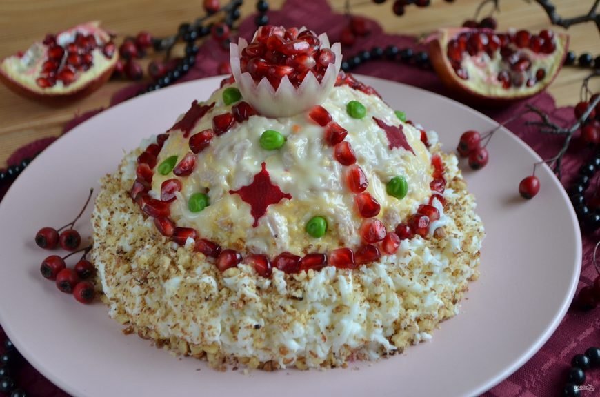 Рецепты вкусных и простых салатов на Новый год 2018 с фотографиями 4