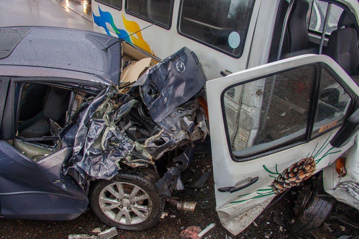 Mazda была без пассажиров