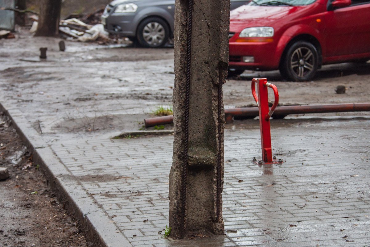 Состояние опоры линии электропередач