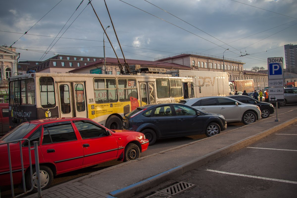 Пробка в районе Озерки