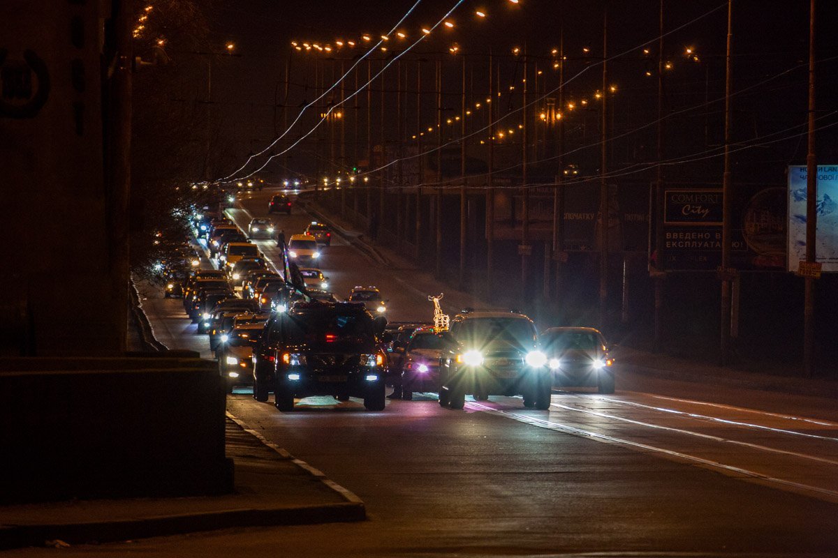 Пробег был в два ряда Пробег был в два ряда