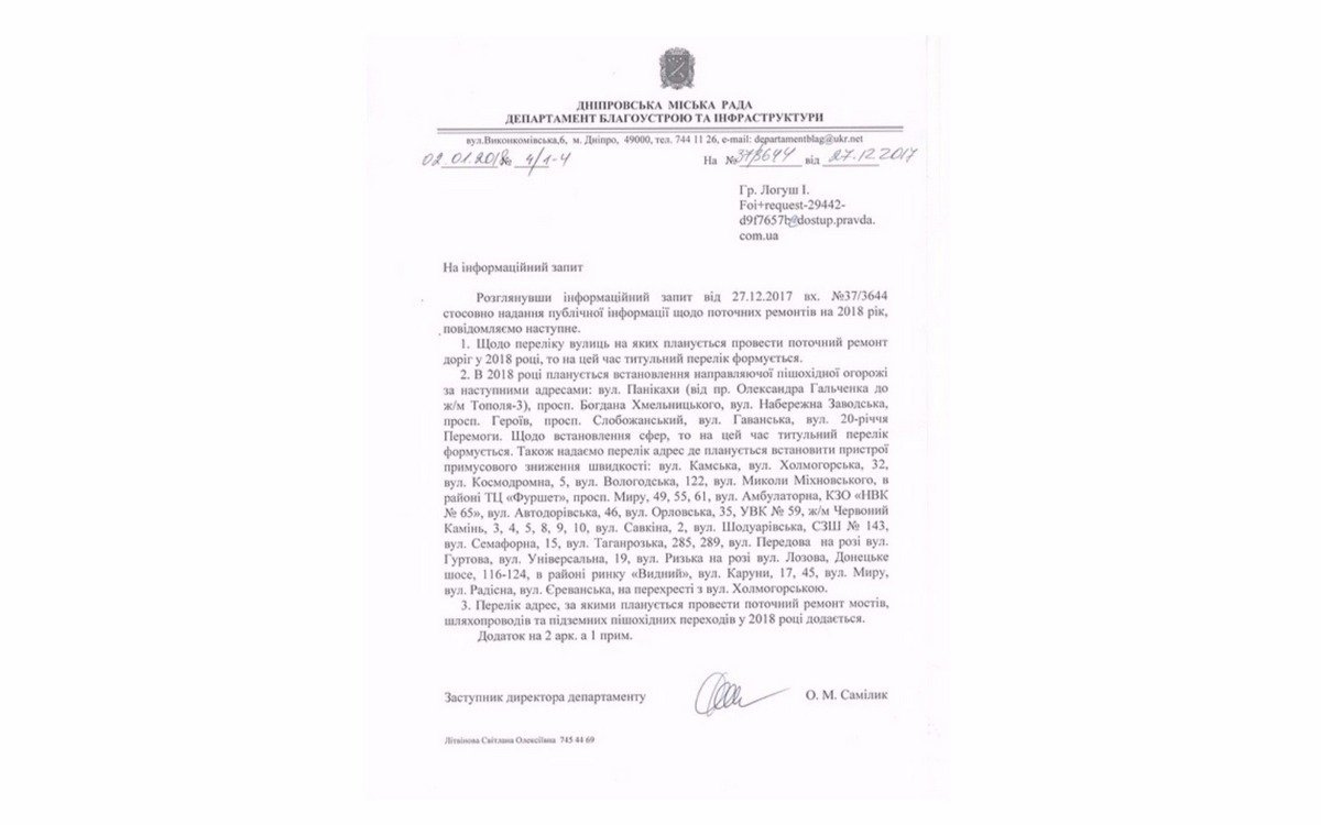 В ответ на информационный запрос Алексей Самилык ответил, что титульный список только формируется В ответ на информационный запрос Алексей Самилык ответил, что титульный список только формируется