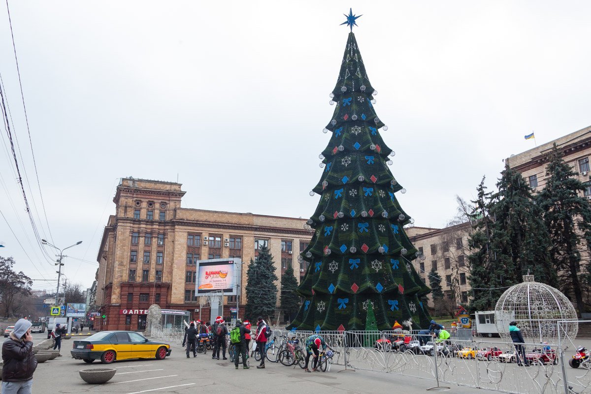 Встреча участников акции у главной елки города