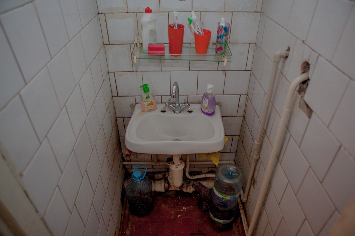 Ванная комната в одном из блоков