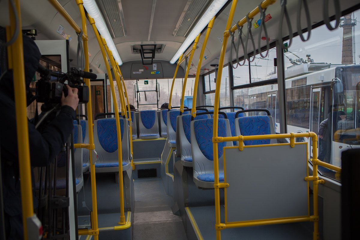 Троллейбусы достаточно вместительные