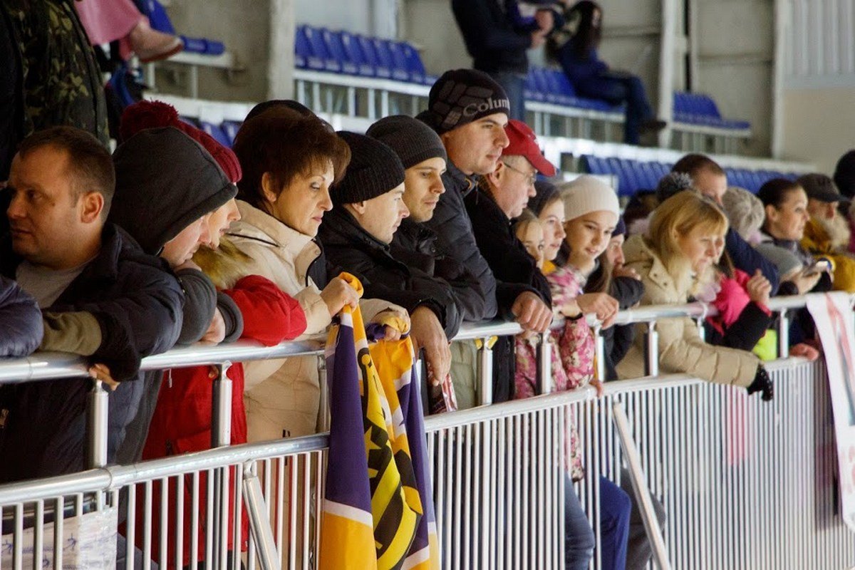 Здесь собрались все любители хоккея Здесь собрались все любители хоккея